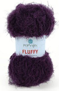 Пряжа Fluffy букле плюш Popyarn (Турция) Флуффи В-714 фіолетовий WB01184 фото