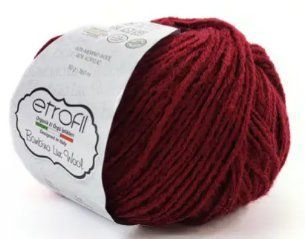 Пряжа BAMBINO LUX WOOL ETROFIL № 70316 - вишня / БАМБІНО ЛЮКС ВУЛ нитки пряжа для "вязання WB00144 фото