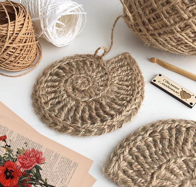 Пряжа джутова Jute № 73192 червоний Etrofil Туреччина, 100% джут WB01195 фото