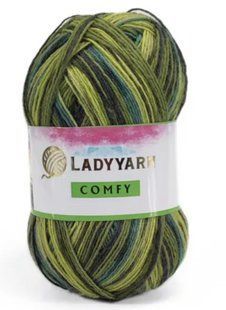 Шкарпеткова пряжа COMFY № P4311 75/25 LADY YARN Комфі Леді Ярн (Туреччина) WB00359 фото