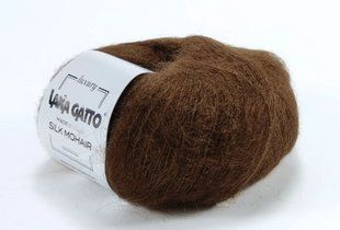 Мохер на шовку Silk Mohair № 30482 корич Сілк Мохер LANA GATTO (Італия) WB00022 фото
