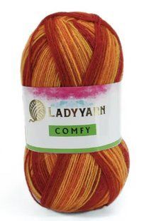 Шкарпеткова пряжа COMFY № P4312 75/25 LADY YARN Комфі Леді Ярн (Туреччина) WB00360 фото