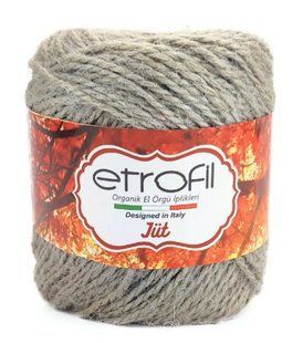Пряжа джутова Jute № 79057 - сірий Etrofil Турция, 100% джут WB01283 фото
