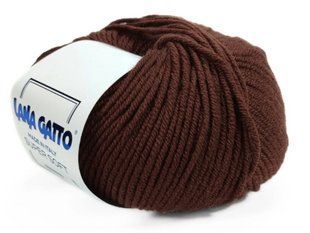 Super Soft № 14526 - коричневий мериносова пряжа для в"язання Супер Софт Lana Gatto Італія WB01247 фото