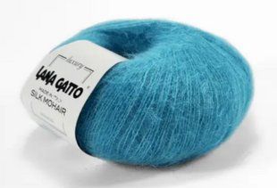 Мохер на шовку Silk Mohair № 30485 блакитний Сілк Мохер LANA GATTO (Італия) WB00025 фото