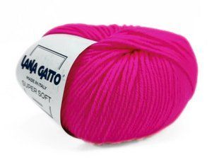 Super Soft № А3088 - троянда - слива мериносова пряжа для в"язання Супер Софт Lana Gatto Італія WB01249 фото