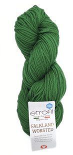Мериносова пряжа Falkland Worsted Etrofil № 74095 зелений нитки для в"язання Форкленд Ворстед WB00733 фото