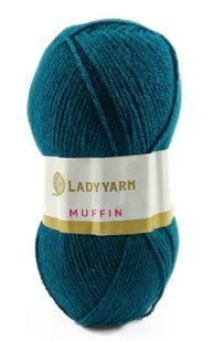Акрилова пряжа Muffin № AHB009 морська хвиля Маффін нитки для в"язання WB00556 фото
