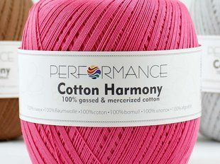 Пряжа Cotton Harmony № 0354 яскравий рожевий,100% бавовна, Performance (Болгарія) Коттон Хармони WB00979 фото