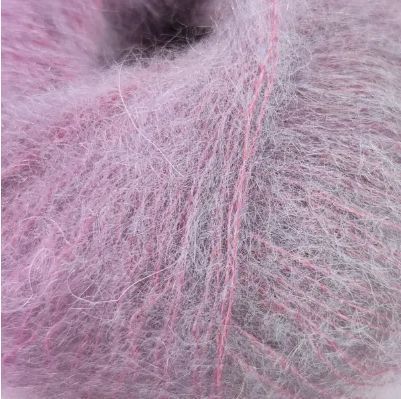 Мохерова пряжа MOHAIR ROYAL № 9370 - бузок нитки пряжа для в"язання WB00046 фото