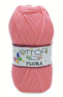 Пряжа для в"язання акрилова Flora № 73031 - чайна троянда Etrofil Флора WB01341 фото