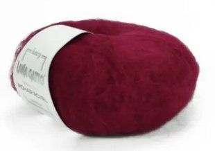 Мохерова пряжа MOHAIR ROYAL №30138 - вишня нитки пряжа для в"язання WB00038 фото