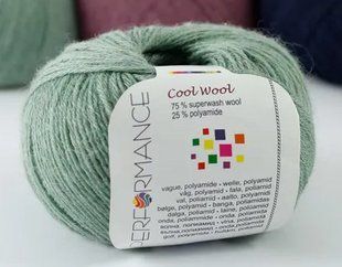 Шкарпеткова пряжа Cool Wool Perfomance № 134 - полин світла Кул Вул Перфоманс WB00413 фото
